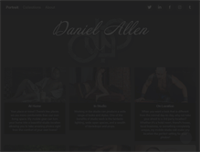 Tablet Screenshot of danielallenstudioarts.com